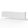 Credenza cucina moderna buffet 4 ante con gambe in metallo Budapest CA Modello
