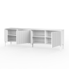 Credenza cucina moderna buffet 4 ante con gambe in metallo Budapest CA Caratteristiche