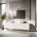 Credenza cucina moderna buffet 4 ante con gambe in metallo Budapest CA Vendita