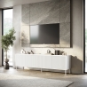 Credenza cucina moderna buffet 4 ante con gambe in metallo Budapest CA Vendita