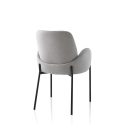 2 x sedie imbottite per cucina moderne in tessuto con braccioli Antea Sconti