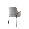2 x sedie imbottite per cucina moderne in tessuto con braccioli Antea Sconti