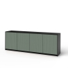 Credenza mobile buffet cucina 4 ante cannettate 238x50x83cm Budapest BF Modello