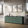 Credenza mobile buffet cucina 4 ante cannettate 238x50x83cm Budapest BF Vendita