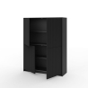 Credenza alta mobile moderno con ante cannettate Budapest Caratteristiche