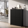 Credenza alta mobile moderno con ante cannettate Budapest Vendita