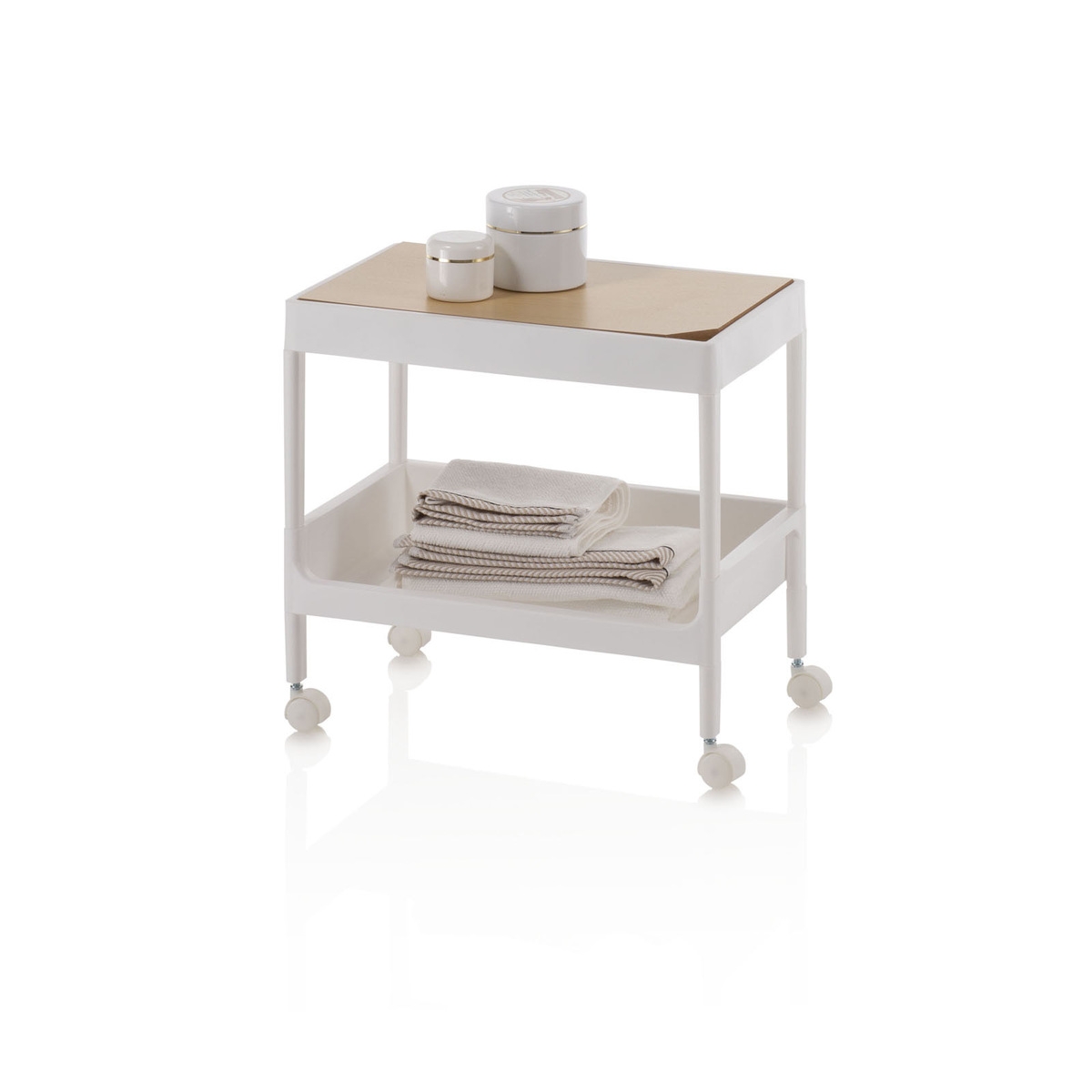 Carrello portavivande con ruote 2 vani contenitori Lando A Promozione Carrello portavivande con ruote 2 vani contenitori Lando A Promozione