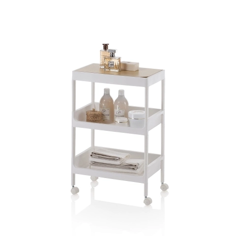 Carrello mobiletto con ruote e 3 ripiani contenitori Lando B Promozione