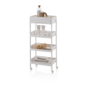 Carrello multifunzione 4 ripiani cassetto contenitore e ruote Lando C Saldi