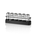 Portaspezie da cucina con set 6 barattoli in vetro Lyu Promozione