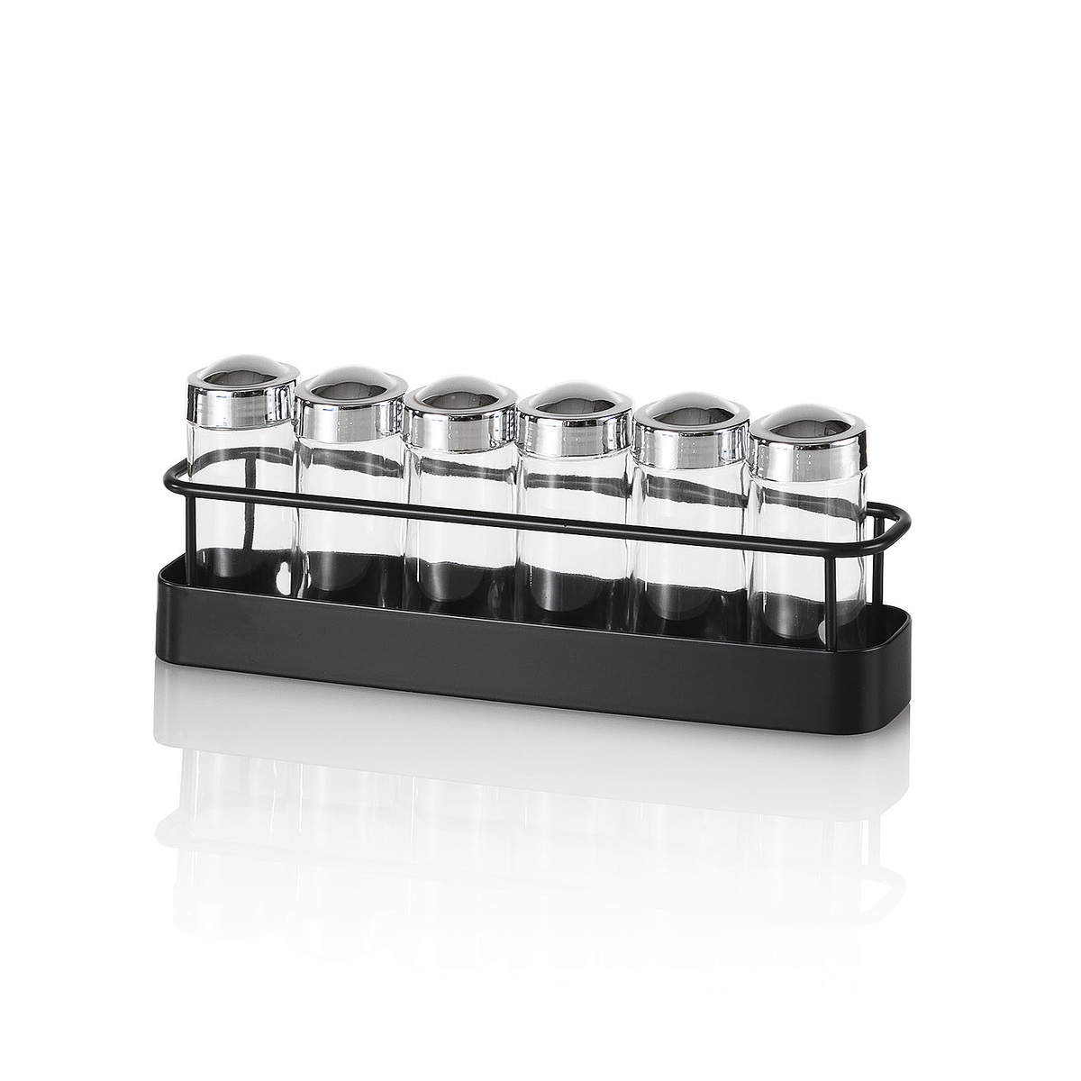 Portaspezie da cucina con set 6 barattoli in vetro Lyu Promozione