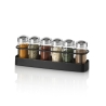 Portaspezie da cucina con set 6 barattoli in vetro Lyu Vendita