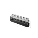 Portaspezie da cucina con set 6 barattoli in vetro Lyu Offerta