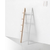 Scala porta asciugamani da bagno in legno design moderno Olaf Promozione