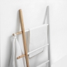 Scala porta asciugamani da bagno in legno design moderno Olaf Saldi
