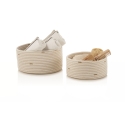 Set 2 cestini portaoggetti in cotone intrecciato Omar Vendita