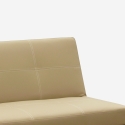 Divano letto pronto letto 3 posti in similpelle economico Topazio 