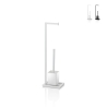Piantana WC porta rotolo e scopino dal design moderno Ren Promozione