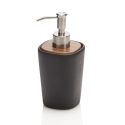 Set accessori da bagno ceramica nero opaca e legno di noce Rodi Vendita