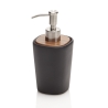 Set accessori da bagno ceramica nero opaca e legno di noce Rodi Vendita