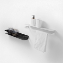 Mensola reversibile da parete in metallo opaco design moderno Ryo Misure