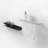Mensola reversibile da parete in metallo opaco design moderno Ryo Misure