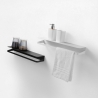 Mensola reversibile da parete in metallo opaco design moderno Ryo Prezzo