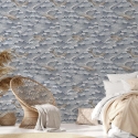 Carta da parati design mare per soggiorno camera da letto Onde e Balene Saldi