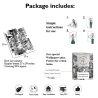 Carta da parati adesiva moderna bianco nero per soggiorno Cactus Catalogo