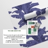 Carta da parati per camera da letto salotto floreale Palme Bianca e Blu Stock