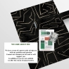 Carta da parati moderna artistica design geometrico nero dorato Graffiti Prezzo