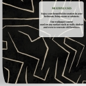 Carta da parati moderna artistica design geometrico nero dorato Graffiti Misure