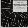 Carta da parati moderna artistica design geometrico nero dorato Graffiti Misure