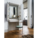 Carta da parati damascata bianca e blu per salotto camera da letto Chic Saldi
