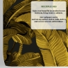 Carta da parati florale oro per bagno camera da letto Foglie di Banano Catalogo