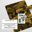 Carta da parati florale oro per bagno camera da letto Foglie di Banano Scelta