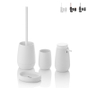 Set da bagno dispenser bicchiere portasapone e portascopino Trendy Promozione