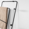 Appendiabiti a scala nero design moderno Ukon Offerta