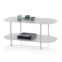 Tavolino da salotto design moderno in metallo con ripiano Vitko Vendita