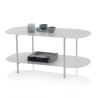 Tavolino da salotto design moderno in metallo con ripiano Vitko Vendita