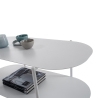 Tavolino da salotto design moderno in metallo con ripiano Vitko Saldi
