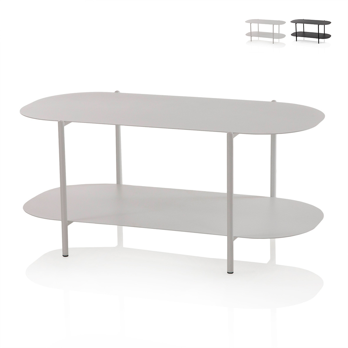 Tavolino da salotto design moderno in metallo con ripiano Vitko Promozione Tavolino da salotto design moderno in metallo con ripiano Vitko Promozione