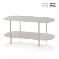 Tavolino da salotto design moderno in metallo con ripiano Vitko Promozione