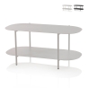 Tavolino da salotto design moderno in metallo con ripiano Vitko Promozione