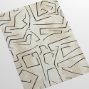 Carta da parati bianca moderna design artistico Graffiti Strisce Nere Catalogo