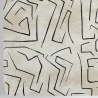 Carta da parati bianca moderna design artistico Graffiti Strisce Nere Stock
