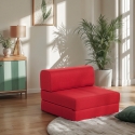 Poltrona letto pieghevole salvaspazio 2in1 in tessuto Betty Saldi