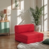 Poltrona letto pieghevole salvaspazio 2in1 in tessuto Betty Saldi