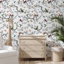 Carta da parati natura colorata per cucina cameretta Battito di Ali Promozione
