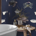 Carta da parati design marino realistico moderno Pesci Tropicali Blu Promozione